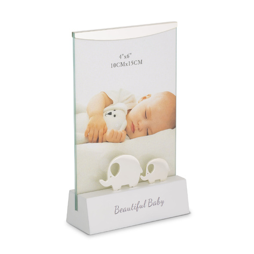 Wood Base Glass Frame - Beautiful Baby