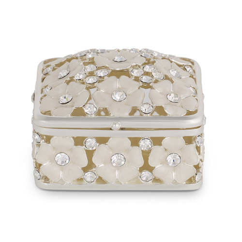 Trinket Box Embossed w/Daisies