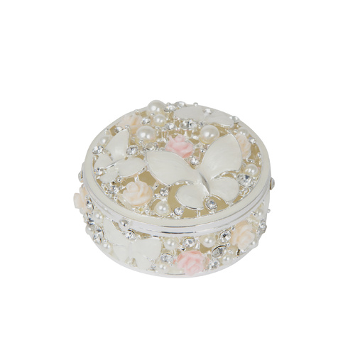 Epoxy Trinket Box w/ Butterfly & Roses