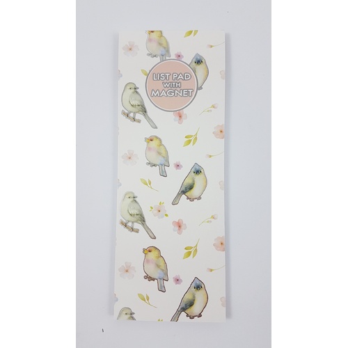 List Pad - Summer Birds