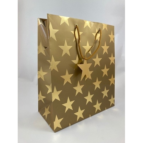 Gift Bag - Large Gold Star