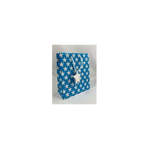Gift Bag Small - Blue Stars