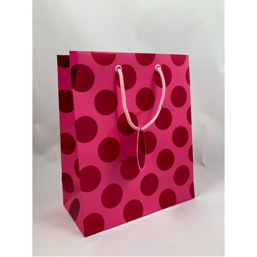Gift Bag Medium - Pink Spot