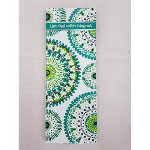 List Pad - Jade Circles