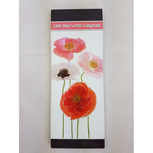 List Pad - Poppies