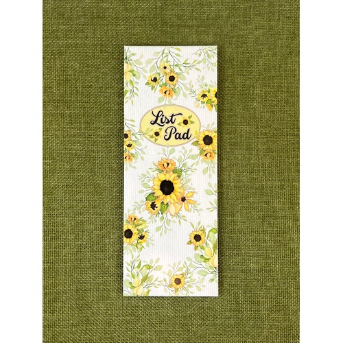 List Pad - Sunflowers