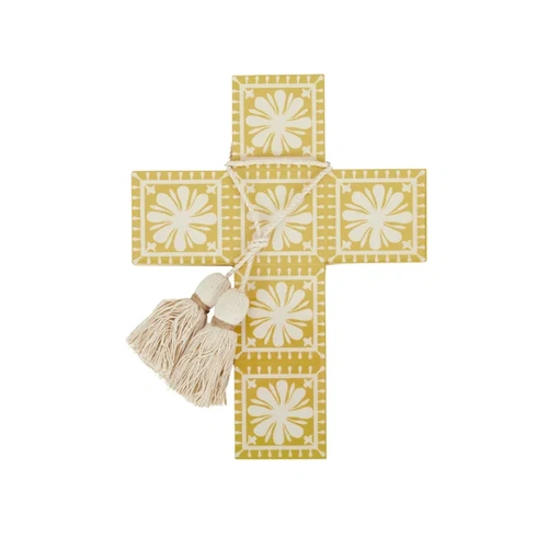 Sophia Wood/Enamel Cross - 260mm