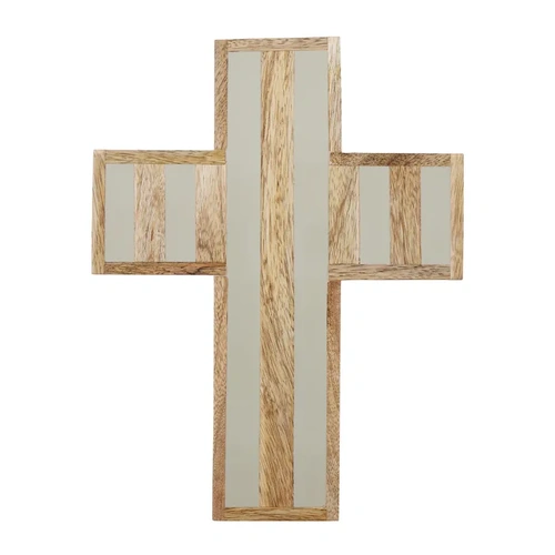 Ceres Wood/Resin Sage Cross - 260mm