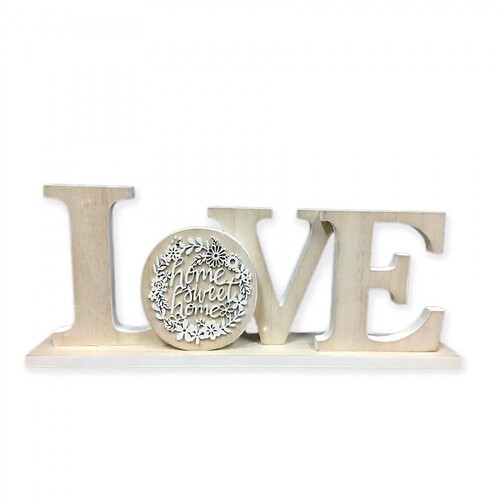 Love Wooden Table Top Plaque
