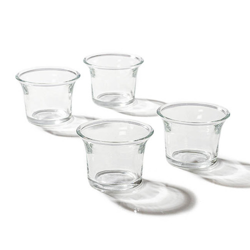 Tealight Candle Holder Flare Clear (6.5x4.7cmH)