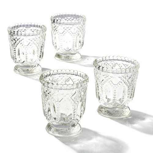 Votive Candle Holder Heirloom Clear (7.2x7.6cmH)