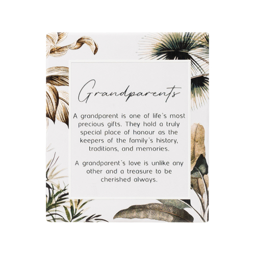 Exotic Grandparent Verse Plaque