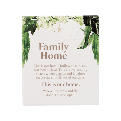 Greenhouse Home Verse Plaque