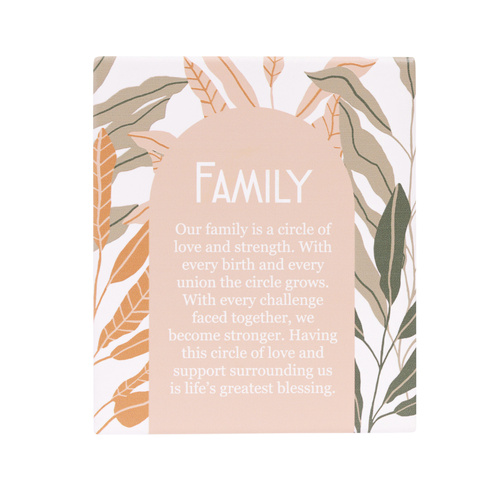 Tuscan Sun Family Verse Plaque