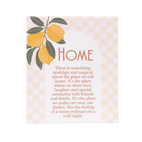 Tuscan Sun Home Verse Plaque