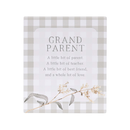 Rustic Meadow Grandparent Verse Plaque