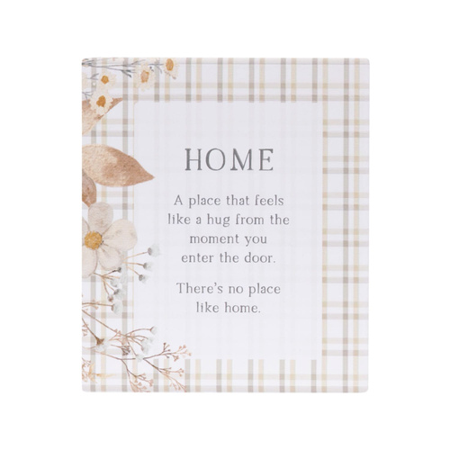 Rustic Meadow Home Verse Plaque