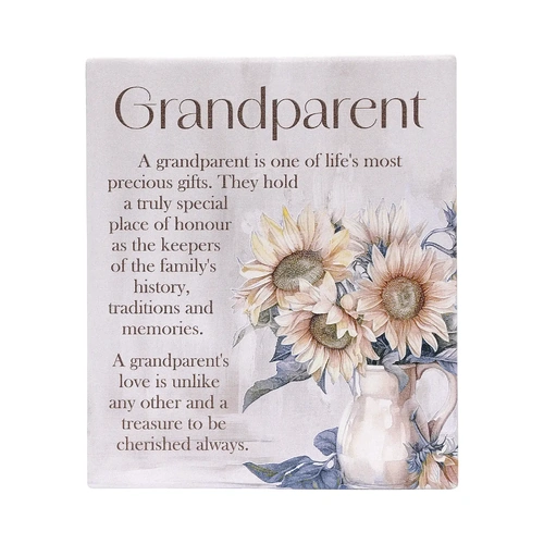 Saddle & Bloom Grandparent Verse Plaque