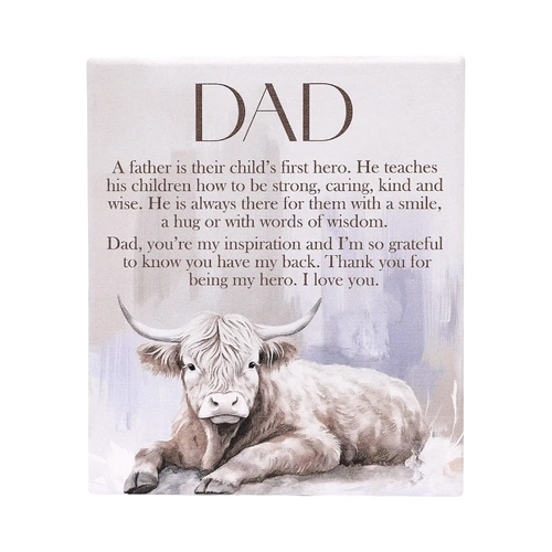 Saddle & Bloom Dad Verse Plaque