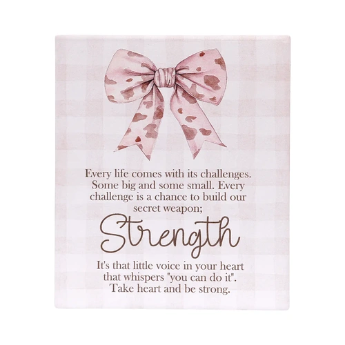 Saddle & Bloom Strength Verse Plaque