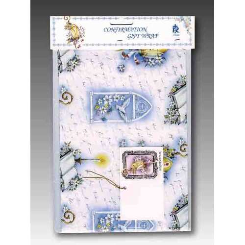 Confirmation Gift Wrap with Bow