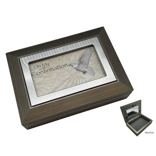 Confirmation Keepsake Box - Wood look