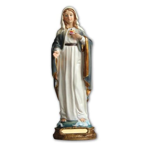 Statue 30cm Resin - Sacred Heart Mary (Immaculate Heart)