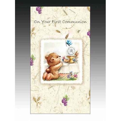 Communion Card Teddy