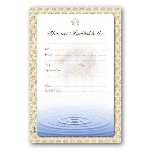 Baptism Invitation- Hand in Water