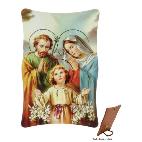 Plastic Plaque- Holy Family (110x70mm)