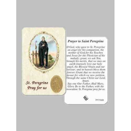 Holy Card Laminated St Peregrine