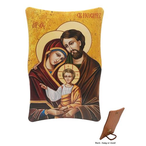 Plastic Plaque- Holy Family Icon (110x70mm)