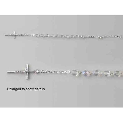 Rosary Bracelet Crystal Glass - 5mm Beads