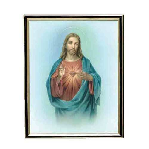 Gold Frame - Sacred Heart Jesus