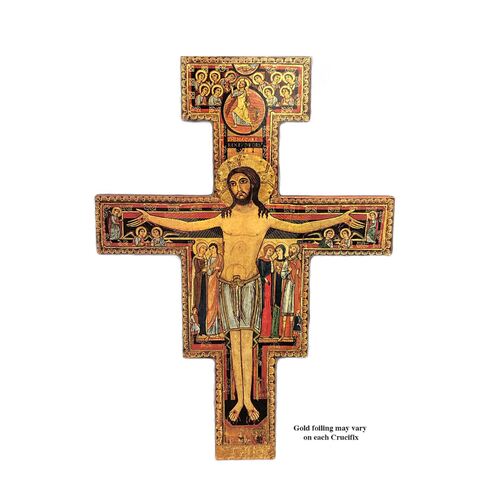 San Damiano Wooden Crucifix - 205 x 148mm