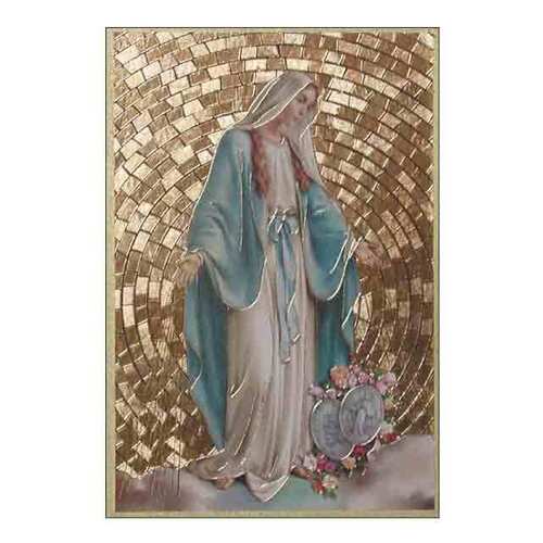 Wood Plaque Gold - Miraculous (105x155mm)