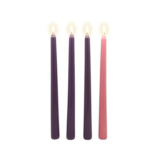 Candle Advent Set of 4 - Taper Candles (10")