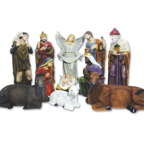 Large Nativity Set - 11pcs, 1000mm - Fibreglass Suitable for Outdoors