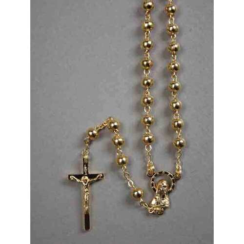 Rosary Metal Gold - 5mm Beads