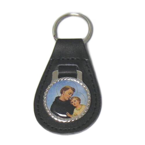 Keyring Leather St Anthony