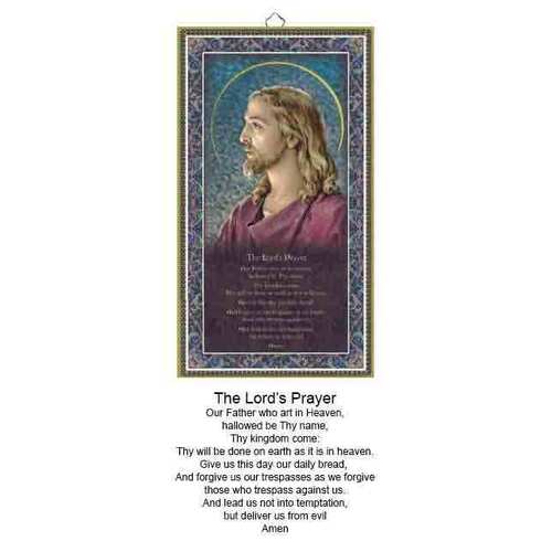 Wood Plaque with Prayer -Lord's Prayer- ( 125x225mm)