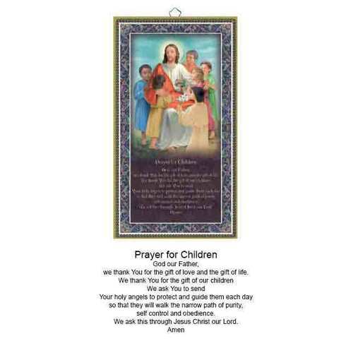 Wood Plaque with Prayer - Children's Prayer