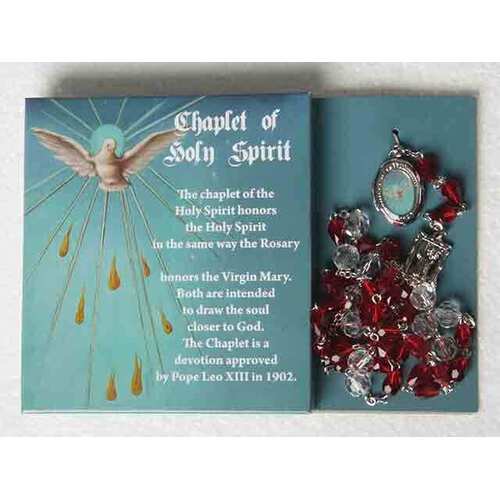 Chaplet of Holy Spirit Red & Crystal - 5mm Beads