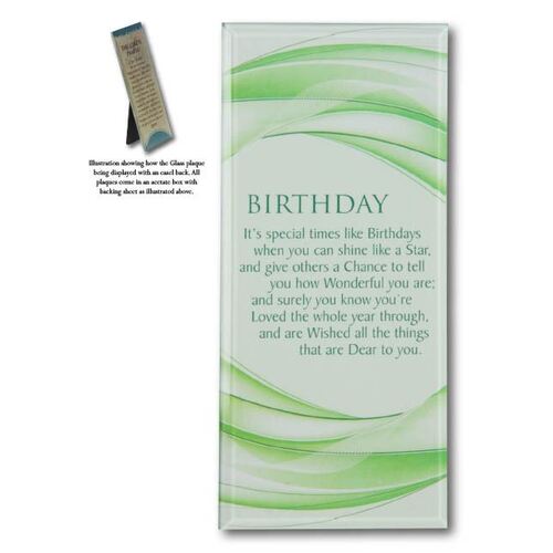 Message in Glass - Birthday