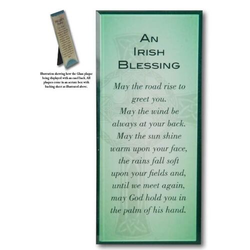 Message in Glass - Irish Blessing