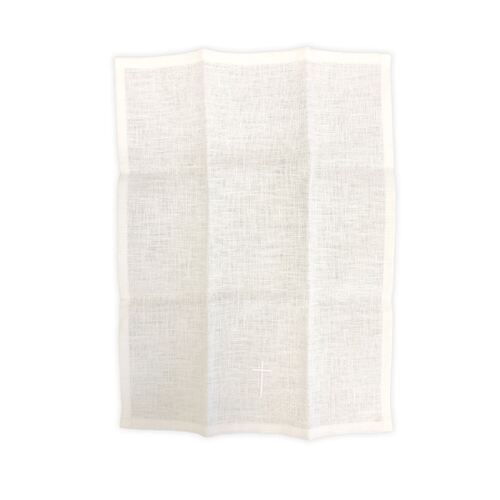 Finger Towel Linen with White Cross