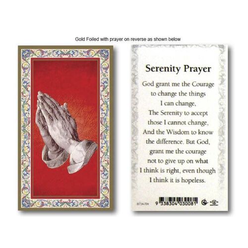 Holy Card 734  -Serenity Prayer