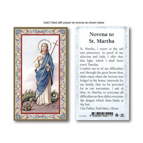 Holy Card  734  - St Martha
