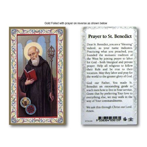 Holy Card 734 - St Benedict