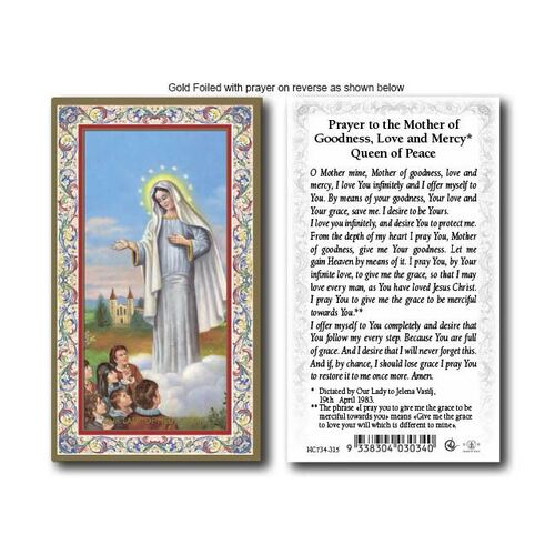 Holy Card  734  - O.L Medjugorge